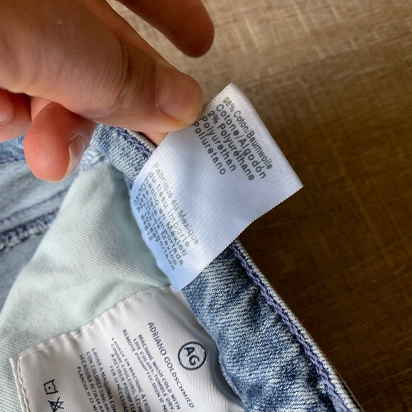 ▶️ AG Adriano goldshmied Women’s blue jeans 26R straight skinny stretch 27x27 - Picture 14 of 14